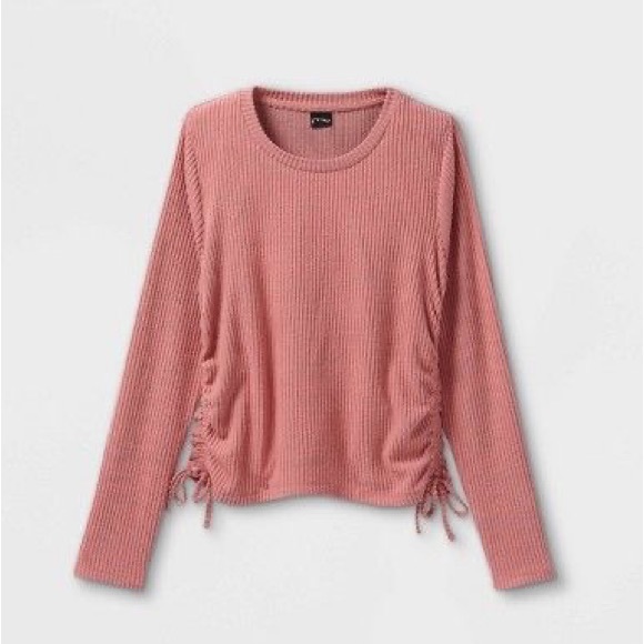 Girls' Art Class Coral Side Cinch Long Sleeve T-
Shirt. Size S (6/6X) - Picture 5 of 5